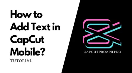 How to Add Text in CapCut Mobile